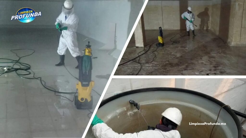 Proceso de lavado de cisternas